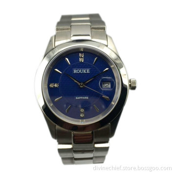 Profession Watch Manufacture Custom All Stainless Steel Wrist Watch 3 ATM Waterproof Date Watch For Men